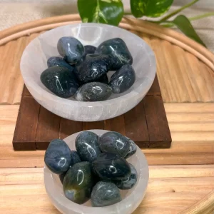 Moss Agate, polished